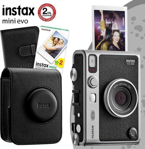 Instax Mini Evo Siyah Fotoğraf Makinesı Ve Hediye Seti 1 - Image 1