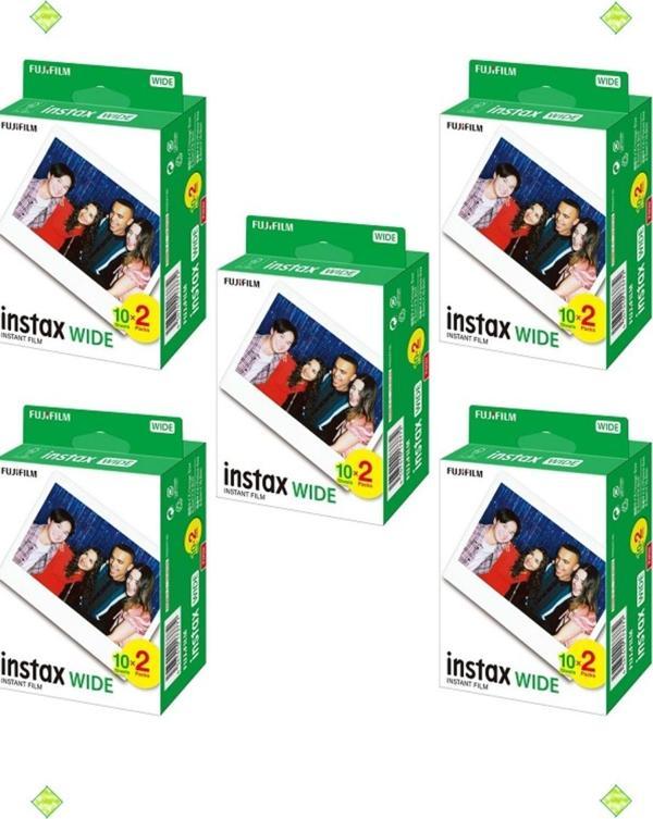 Fujifilm Instax Wide 20'li Film 5'li Set 100 Poz - Image 1