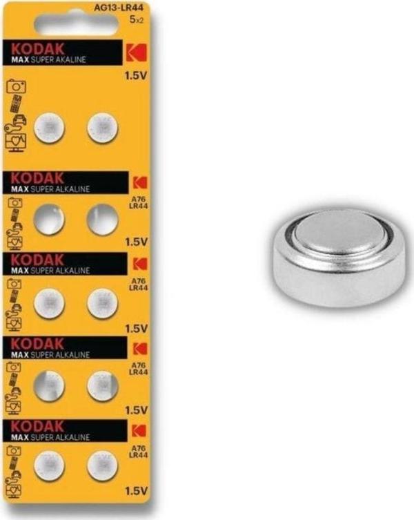 Kodak Oyuncak Ve Saat Pili Ag13 Lr44 1.5V Alkalin Oyuncak Saat Pili 10 Lu 1 Paket - Image 1