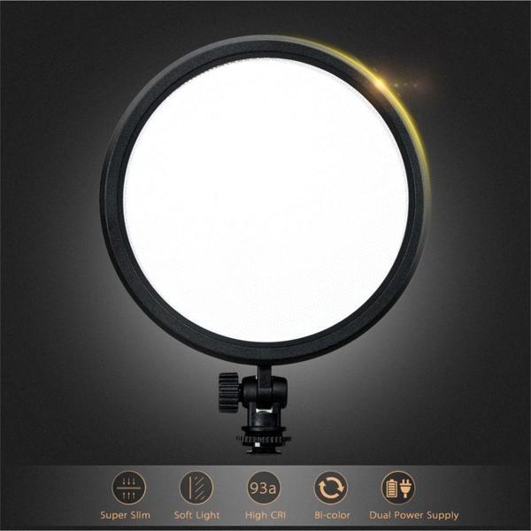 Mettzchrom Led Dslr Kamera Üstü Şık Video Light Batarya Ve Şarj Dahil - Image 1