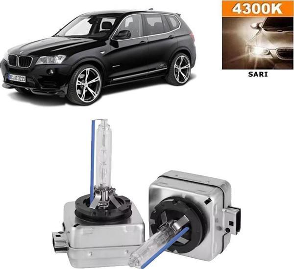 BMW X3 Serisi F25 2010-2017 Xenon D1S / D1R 4300K Sarı HID Xenon Ampul 2 Adet - Image 1