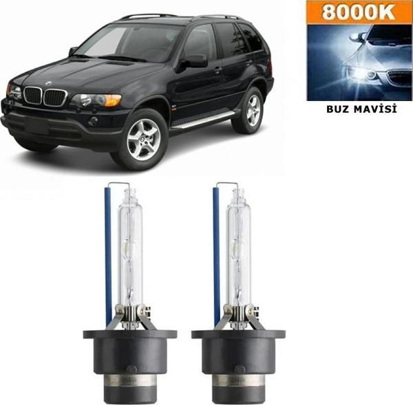 BMW X5 E53 2000-2007 D2S / D2R 8000K Buz Mavisi HID Xenon Ampul 2 Adet - Image 1