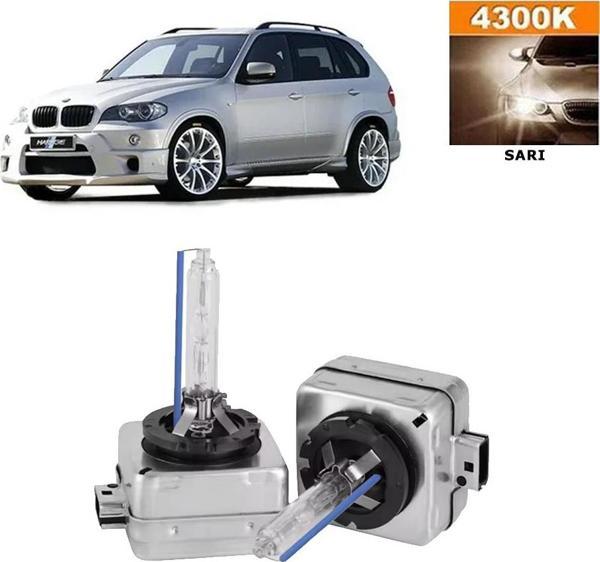 BMW X5 Serisi E70 2007-2013 Xenon D1S / D1R 4300K Sarı HID Xenon Ampul 2 Adet - Image 1