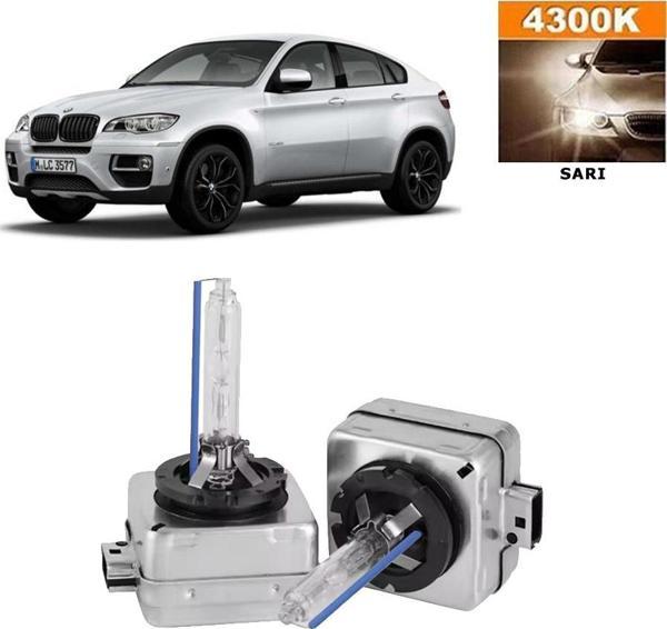 BMW X6 Serisi E71 2008-2014 Xenon D1S / D1R 4300K Sarı HID Xenon Ampul 2 Adet - Image 1