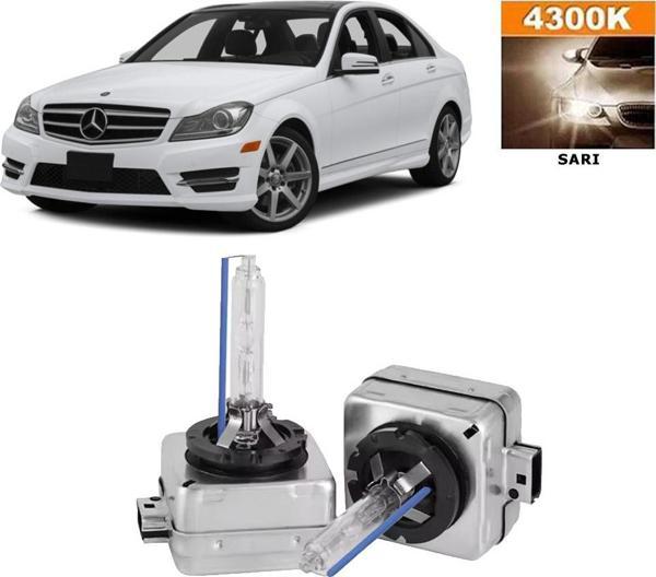 Mercedes C Serisi W204 2007-2014 Xenon D1S / D1R 4300K Sarı HID Xenon Ampul 2 Adet - Image 1