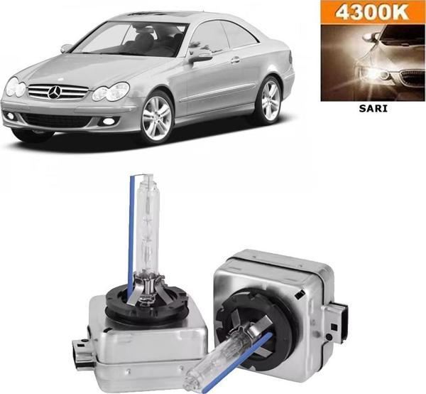 Mercedes CLK Serisi C209 2002-2009 Xenon D1S / D1R 4300K Sarı HID Xenon Ampul 2 Adet - Image 1