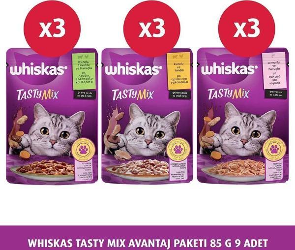 Whiskas Tasty Mix Avantaj Paketi 85 G X 9 - Image 1