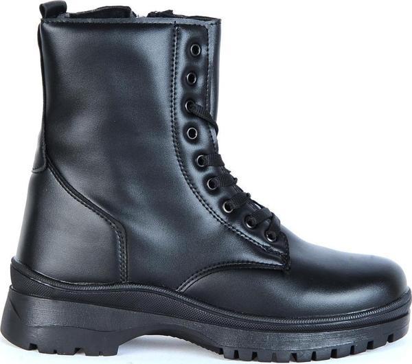 Twingo 7660 Siyah Nova Kürklü Kadın Düz Bot - Image 1