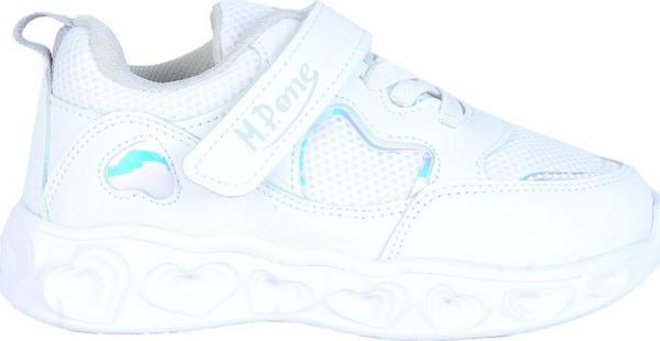 MP 241-3217 Beyaz Cırtlı Kız Çocuk Spor Ayakkabı - Image 1