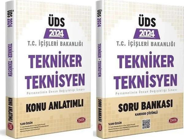 Data 2024 ÜDS İçişleri Bakanlığı Tekniker Teknisyen Konu + Soru Bankası 2 li Set Data Yayınları - Data Yayınları - Image 1