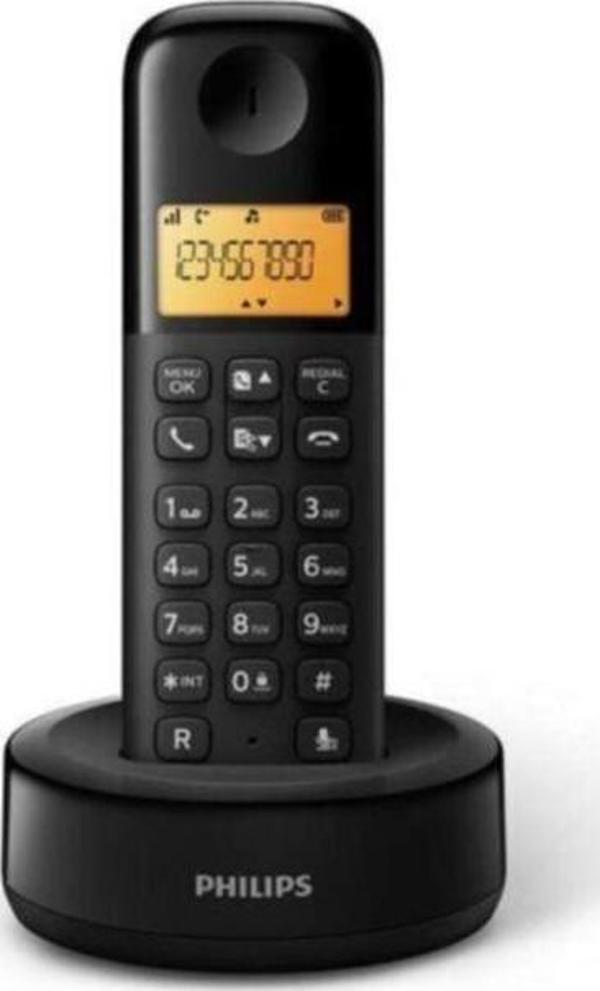 Philips D1601B Kablosuz Telefon Siyah - Image 1