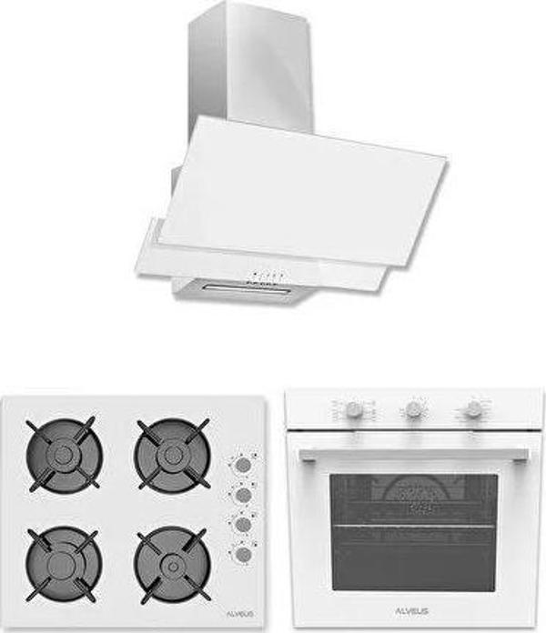 Alveus Ecoplus Beyaz 3'lü Ankastre Set Turbo Fanlı - Image 1