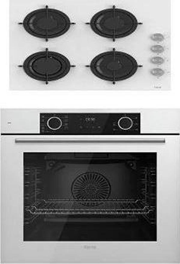 Ferre Fryart Cs Serisi Beyaz İkili Ankastre Cam Set (xe63cb-cs206) - Image 1