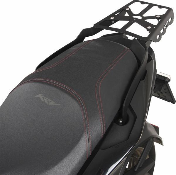 GP Kompozit Kymco KRV 200 2023 Uyumlu Arka Çanta Demiri Siyah - Image 1