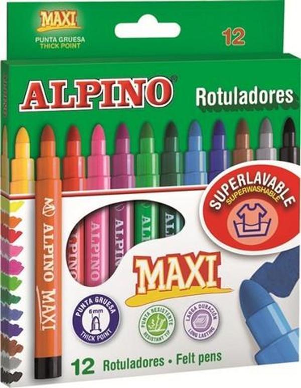 Alpino Maxı Keçeli Kalem 12 Renk - Image 1