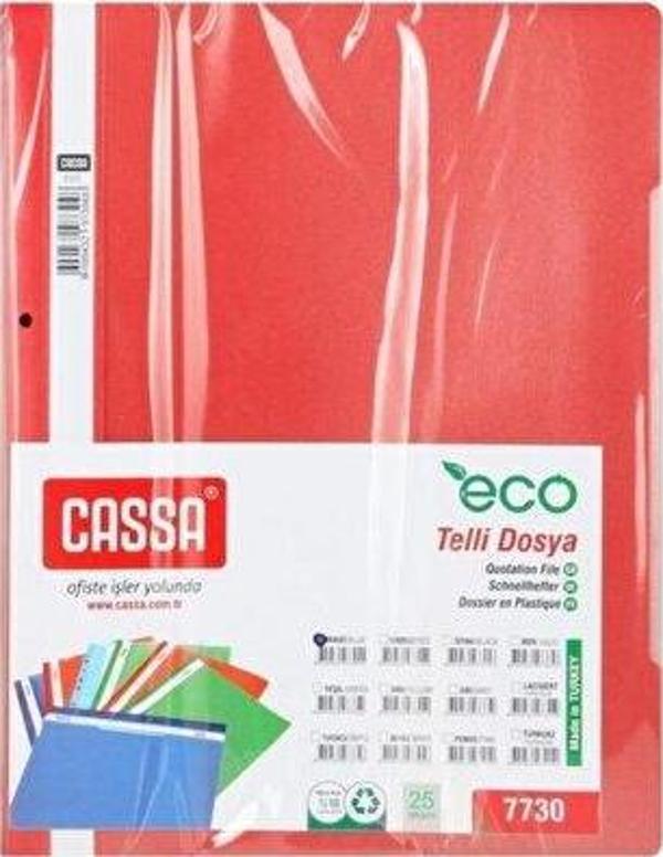 Cassa Telli Dosya Kırmızı 50'li - Image 1