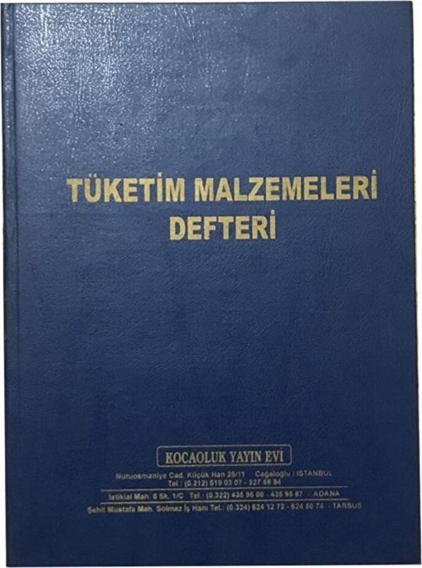 Kocaoluk Tüketim Malzemeleri Defteri - Image 1