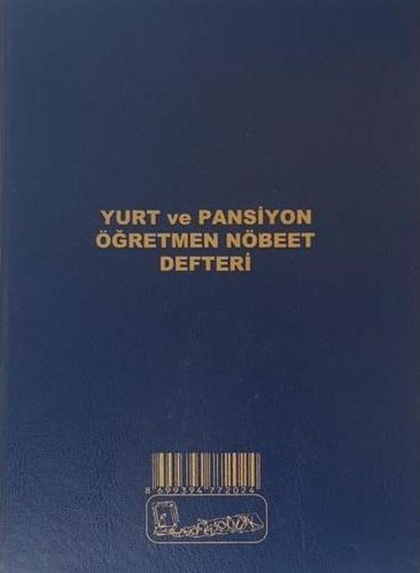 Kocaoluk Yurt Ve Pansiyon Öğretmen Nöbet Defteri Cilt Kapak - Image 1