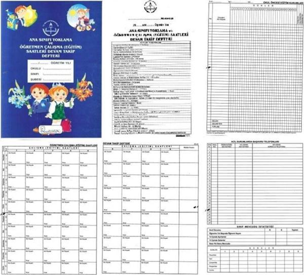 Kocaoluk Ana Sınıfı Yoklama Ve Öğretmen Çalışma Saatleri Devam Takip Defteri - Image 1