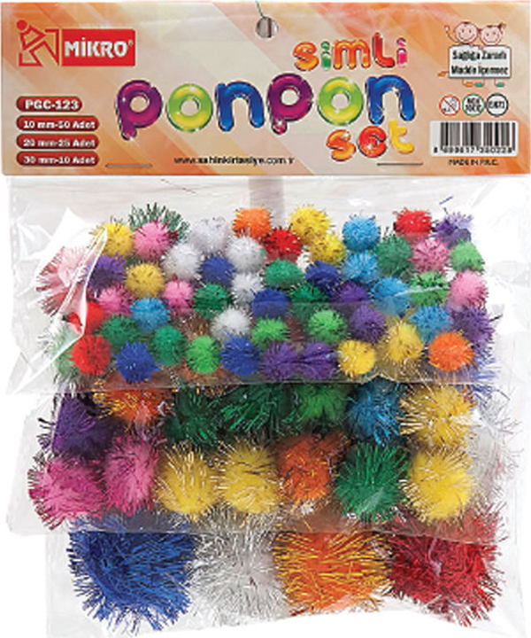 Mikro Simli Ponpon Set - Image 1