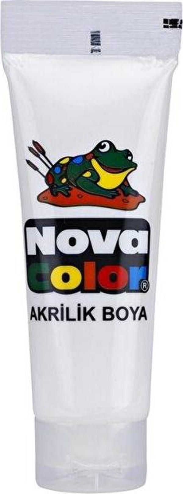 Nova Color Beyaz Tüp Akrilik Boya 75 Gram - Image 1