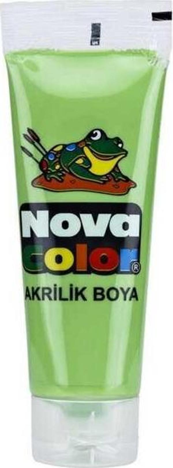 Nova Color Tüp Akrilik Boya 75 Gram Açık Yeşil - Image 1