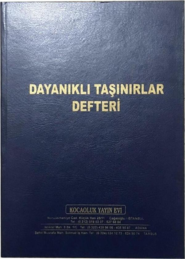Kocaoluk Dayanıklı Taşınırlar Defteri - Image 1