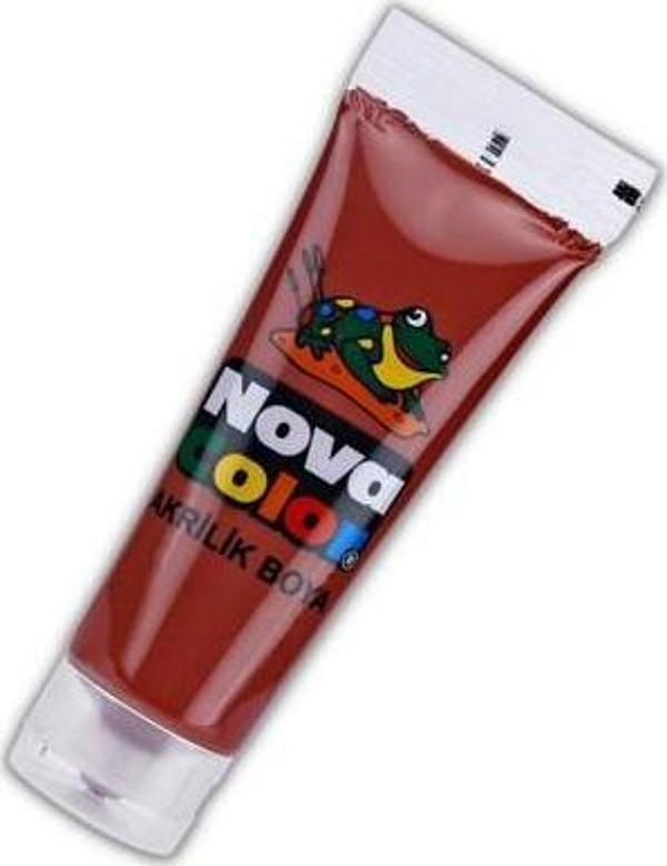 Nova Color Tüp Akrilik Boya 75 Gram Ateş Kırmızı - Image 1