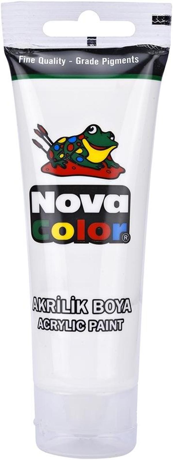 Nova Color Tüp Akrilik Boya 75 Gram Beyaz - Image 1