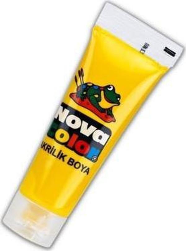 Nova Color Tüp Akrilik Boya 75 Gram Sarı - Image 1