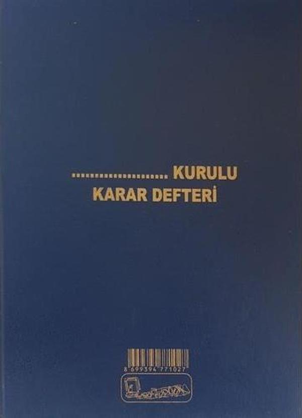 Kocaoluk Karar Defteri Cilt Kapak - Image 1