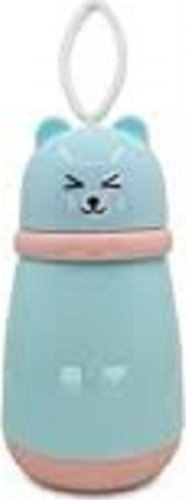 Tohana Panda Figürlü  Cam Matara 380 Ml Mavi  - Image 1