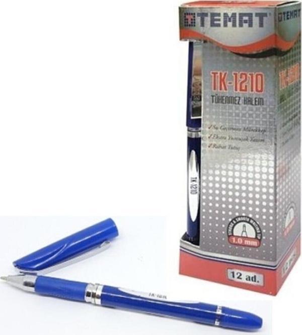 Temat Tükenmez Kalem Mavi 12 Adet - Image 1