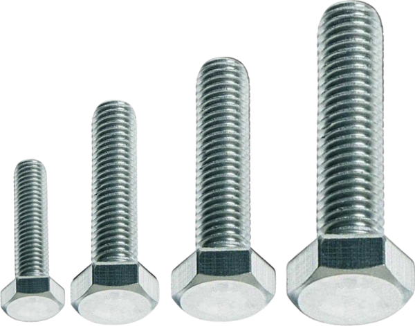 Akdeniz DIN933 M10*20 Mm Galv. Kaplamalı Cıvata 200 Adet - Image 1