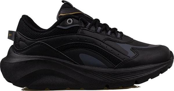 Trend Adımlar Siyah Kalın Tabanlı Memory Foam Unisex Sneaker - Image 1