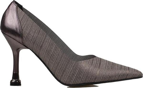 Trend Adımlar Platin Crystal Glam Kadın Şeffaf Sim Kaplama Stiletto - Image 1