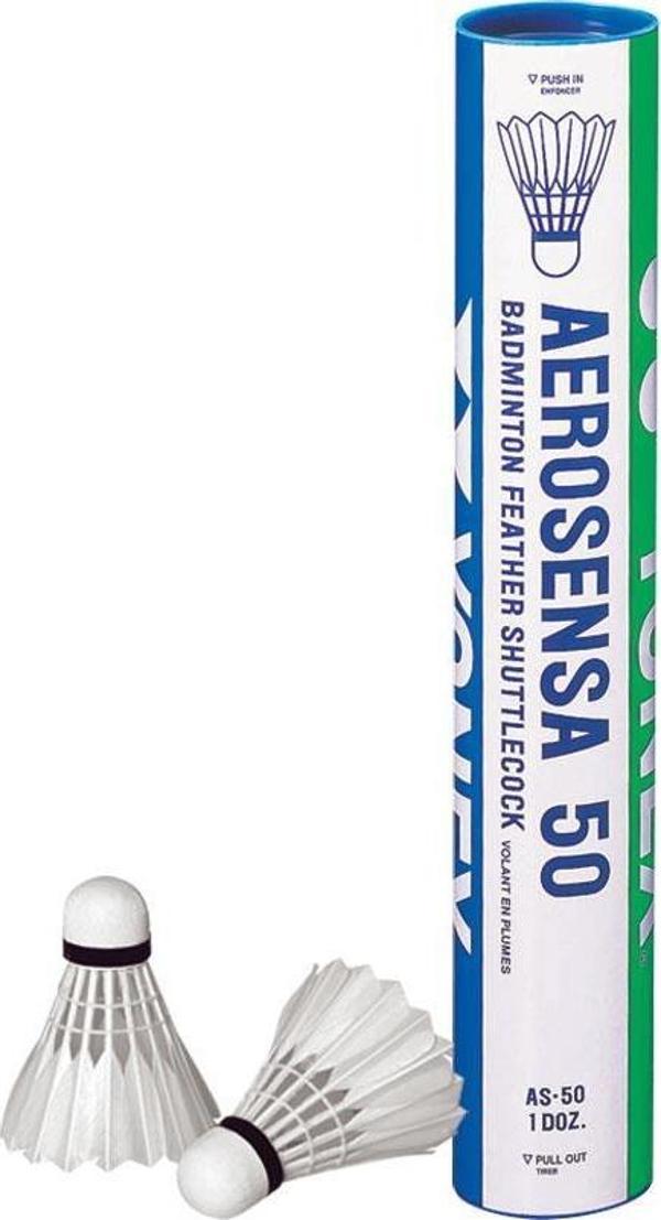 YONEX AEROSENSA AS-50 (12.li) KAZ TÜYÜ BADMİNTON TOPU - Image 1