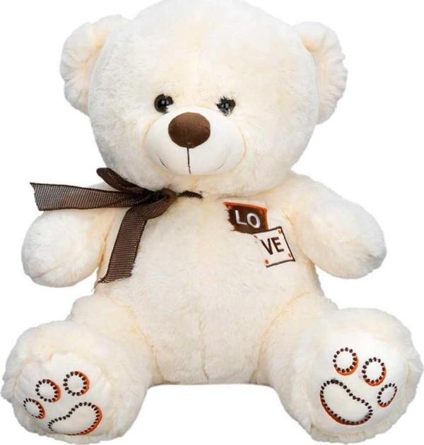 Puffy Friends Kurdeleli Peluş 46 cm 10112 Krem - Image 1