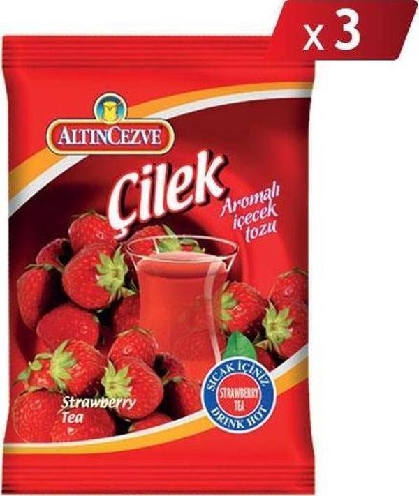 Altıncezve Çilek Aromalı İçecek Tozu 250 Gr - 3LÜ PAKET - Image 1
