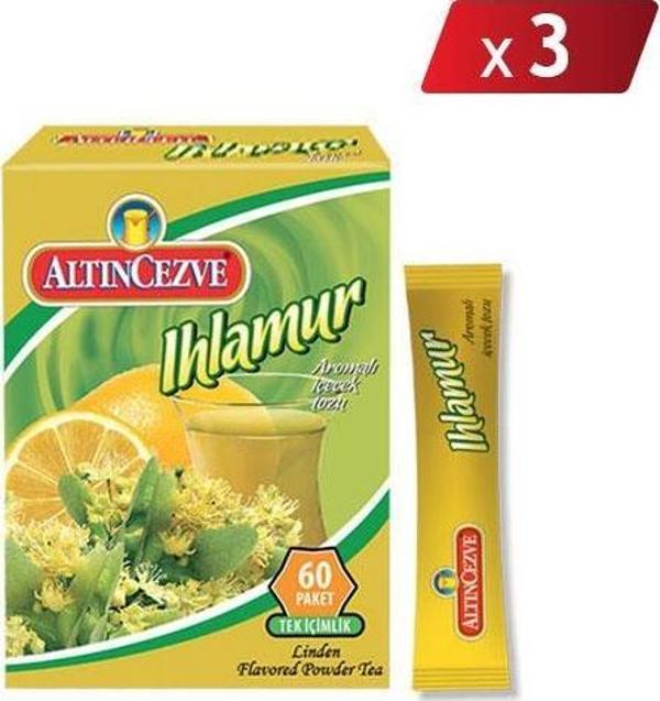 Altıncezve Ihlamur Aromalı Tek İçimlik İçecek Tozu 40 x 1.5 Gr- 3LÜ PAKET - Image 1