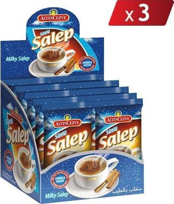 Altıncezve Sütlü Salep Tek Kullanımlık İçecek Tozu (20 x 17 Gr) - 3 LÜ PAKET - Image 1