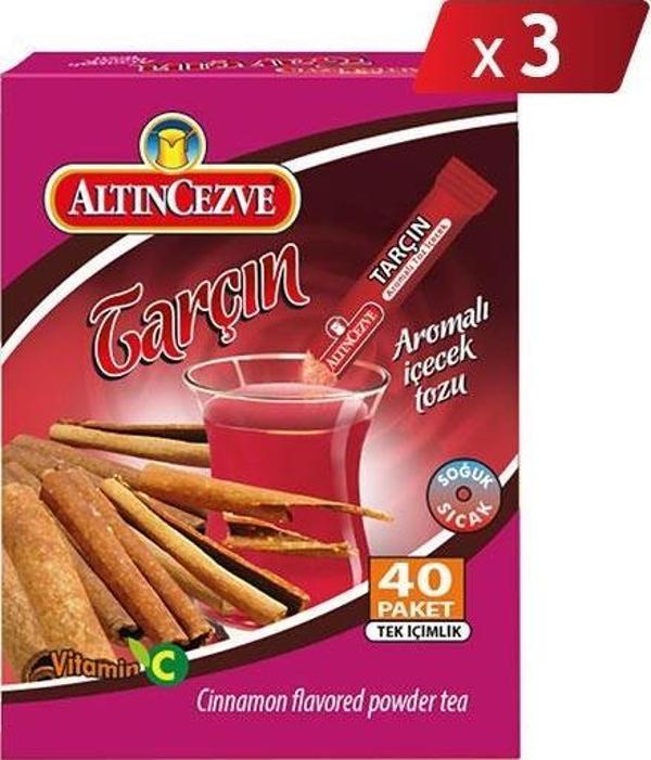 Altıncezve Tarçın Aromalı Tek İçimlik İçecek Tozu 40 x 1.5 gr - 3LÜ PAKET - Image 1