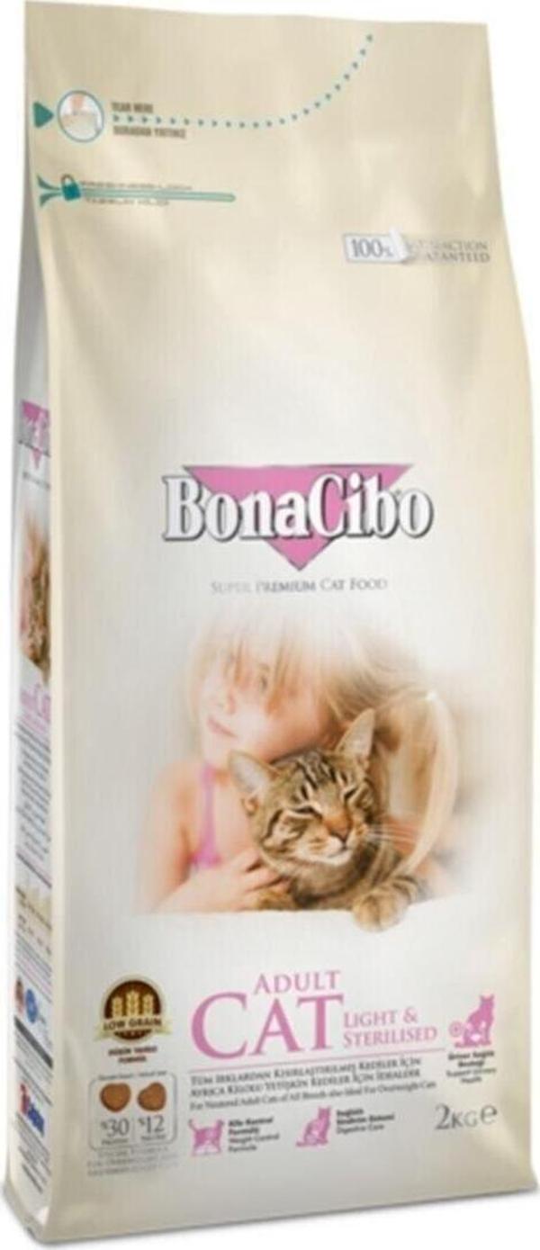Bonacibo Kısırlaşlaştırılmış Kedi Maması Light Steril Kısır Kedi Maması 2 Kg - Image 1