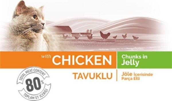 Çağatay Bonacibo Jöleli Tavuklu Pouch Kısırlaştırılmış Yetişkin Kedi Yaş Maması 85 Gr×12 Ader - Image 1