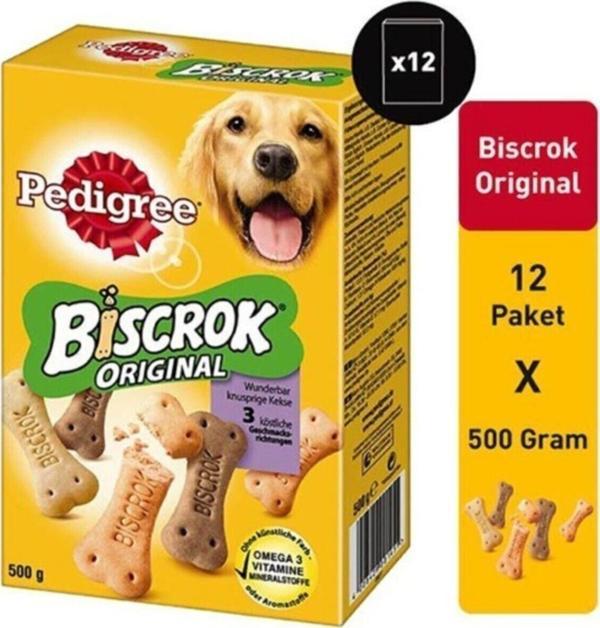 Pedigree Biscrok 500 Gr 12 Adet - Image 1