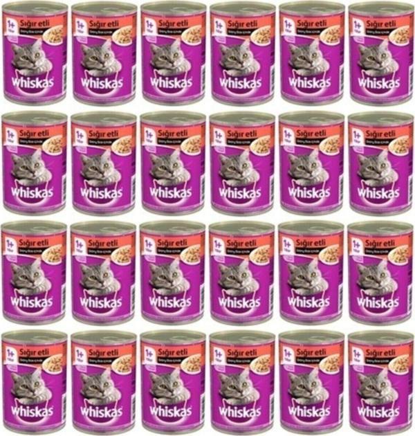 Whiskas 400 Gr Biftekli (Sığır) Konserve 24'lü - Image 1
