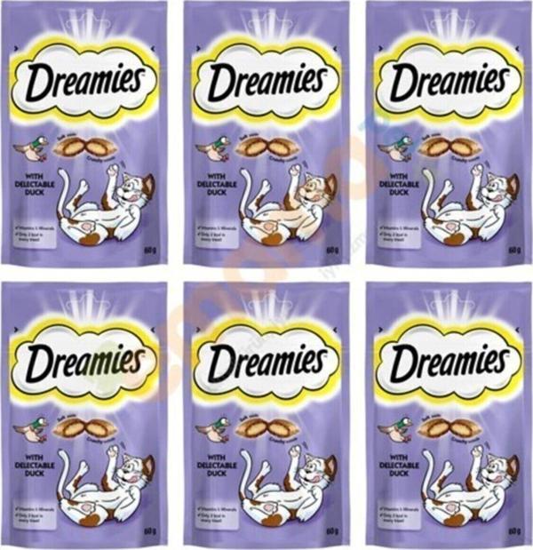 Whiskas Dreamies Ördekli Kedi Ödülü 60 Gr X 6 Adet - Image 1
