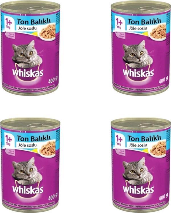Whiskas Ton Balıklı Konserve Kedi Maması 400Gr X 4 Adet - Image 1