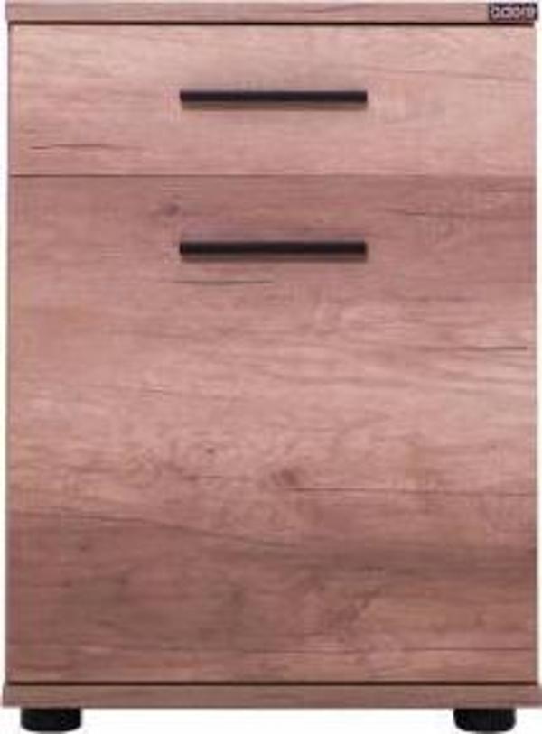 Trendline Çekmeceli Kapaklı Komodin - Açık Ceviz (Tori) 40x57x39 cm. - Image 1