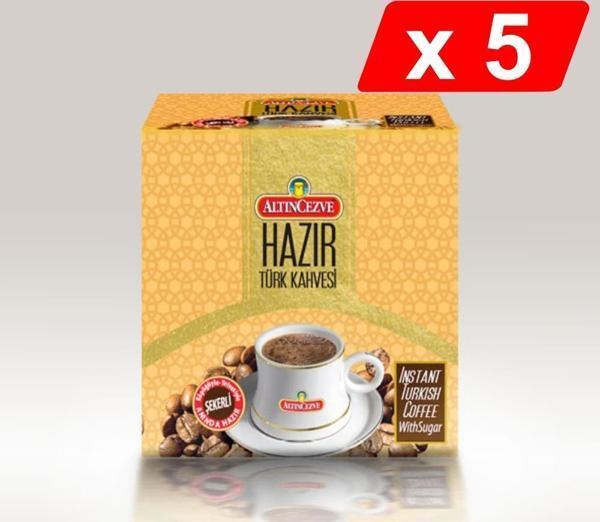 Altıncezve Hazır Türk Kahvesi Şekerli (20 Adet x 11 Gr) x 5 Paket - Image 1